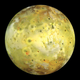 True color image of the moon Io taken by the Galileo orbiter